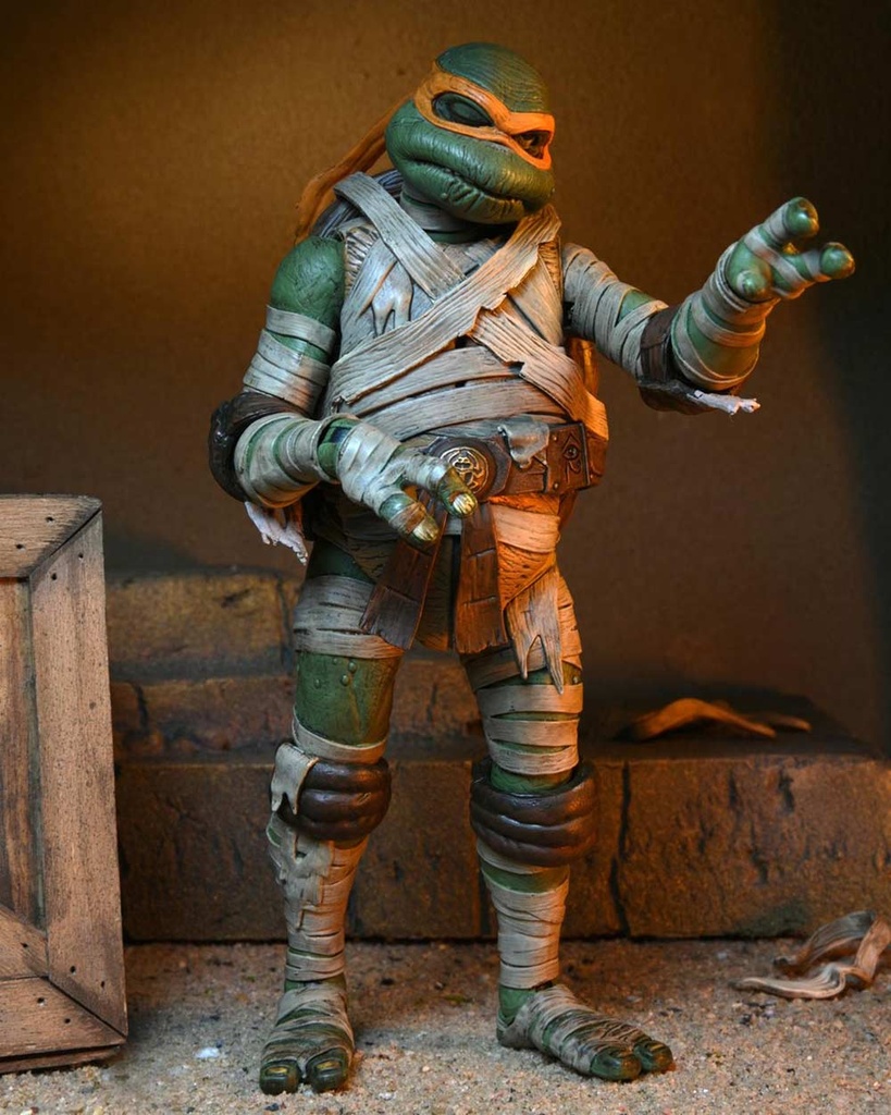 Teenage Mutant Ninja Turtle X Neca Monster Universe - Ultimate Michelangelo as The Mummy Image_9