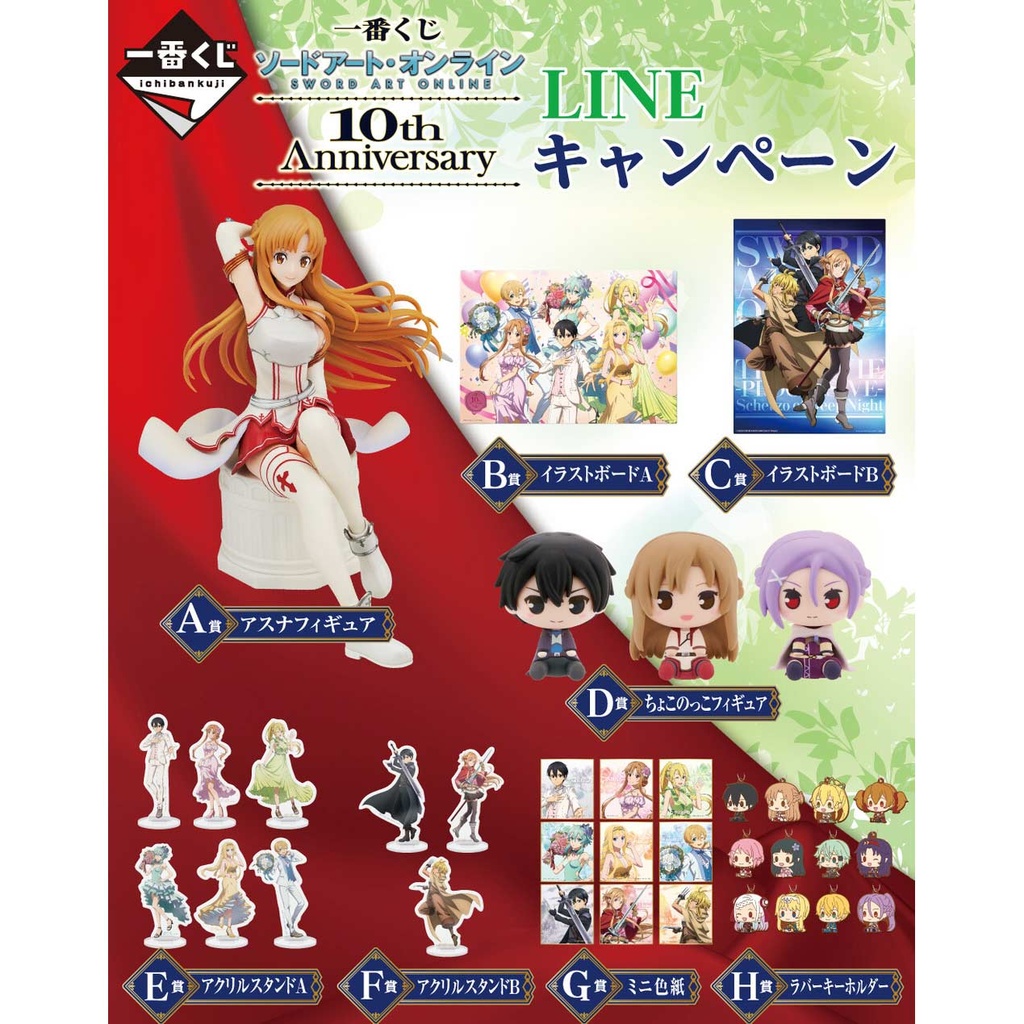 Ichiban Kuji - Sword Art Online 10th Anniversary (Full ctn of 80 tickets) Image_2