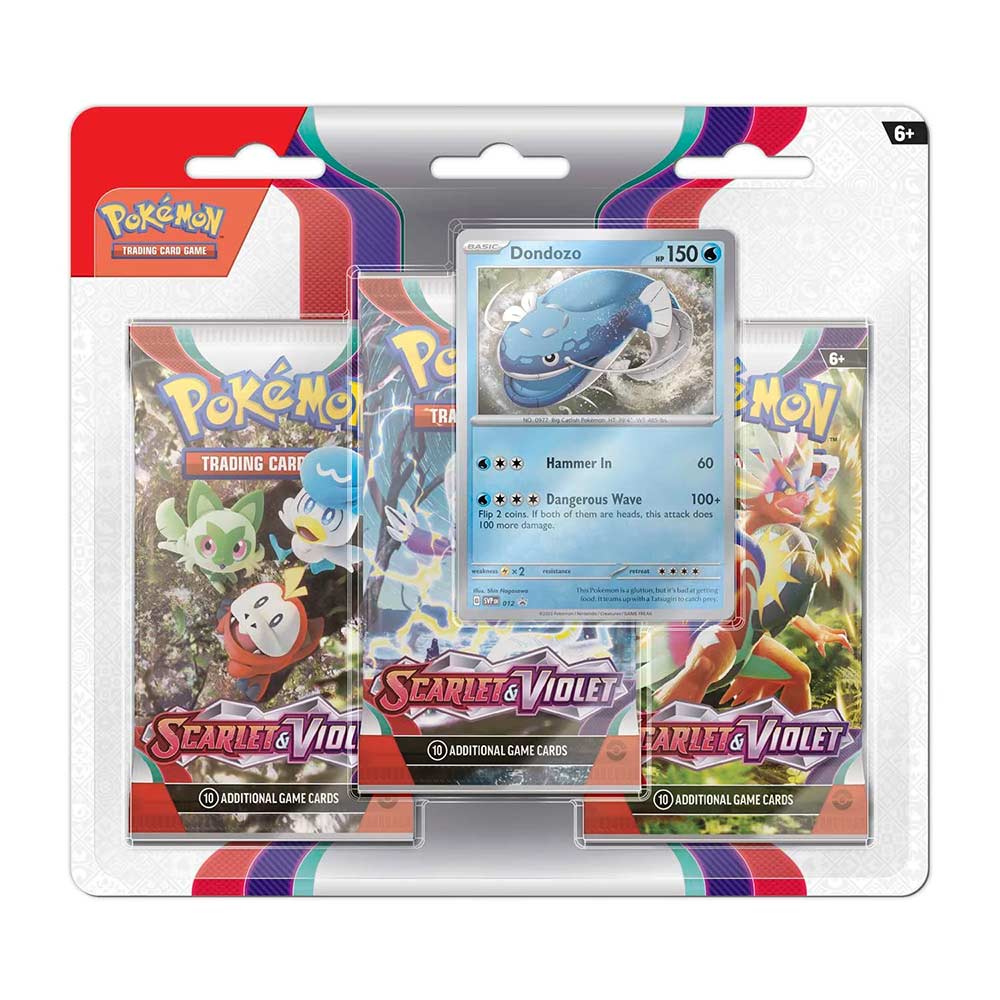 Pokemon TCG: Scarlet and Violet SV01 3 Blister Dondozo/Arcanine (2 designs available) Image_2