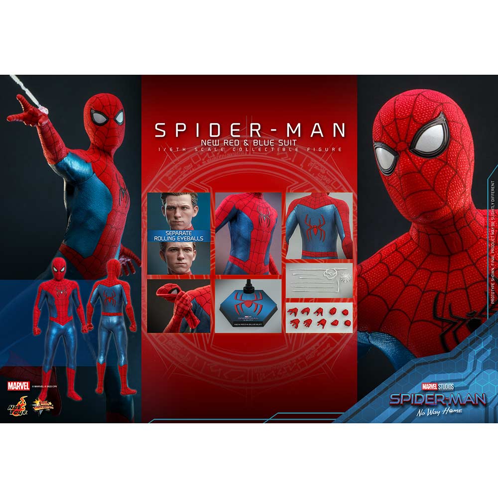 (PO) Movie Masterpiece Series MMS679 - Spider-Man: No Way Home - Spider-Man (New Red & Blue Suit) Image_15