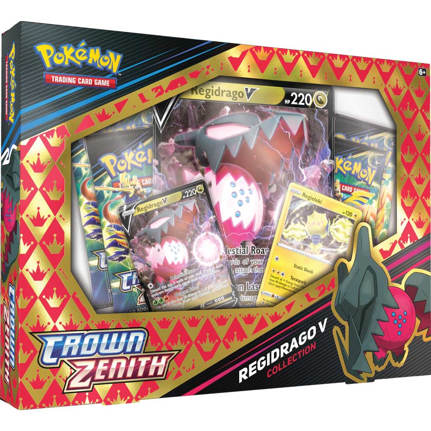 Pokemon TCG: Sword & Shield SS 12.5 V Box Crown Zenith Regidrago V / Regieleki V Image_3