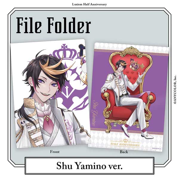 Nijisanji Luxiem Half Anniversary File Folder - Shu Yamino Image_1