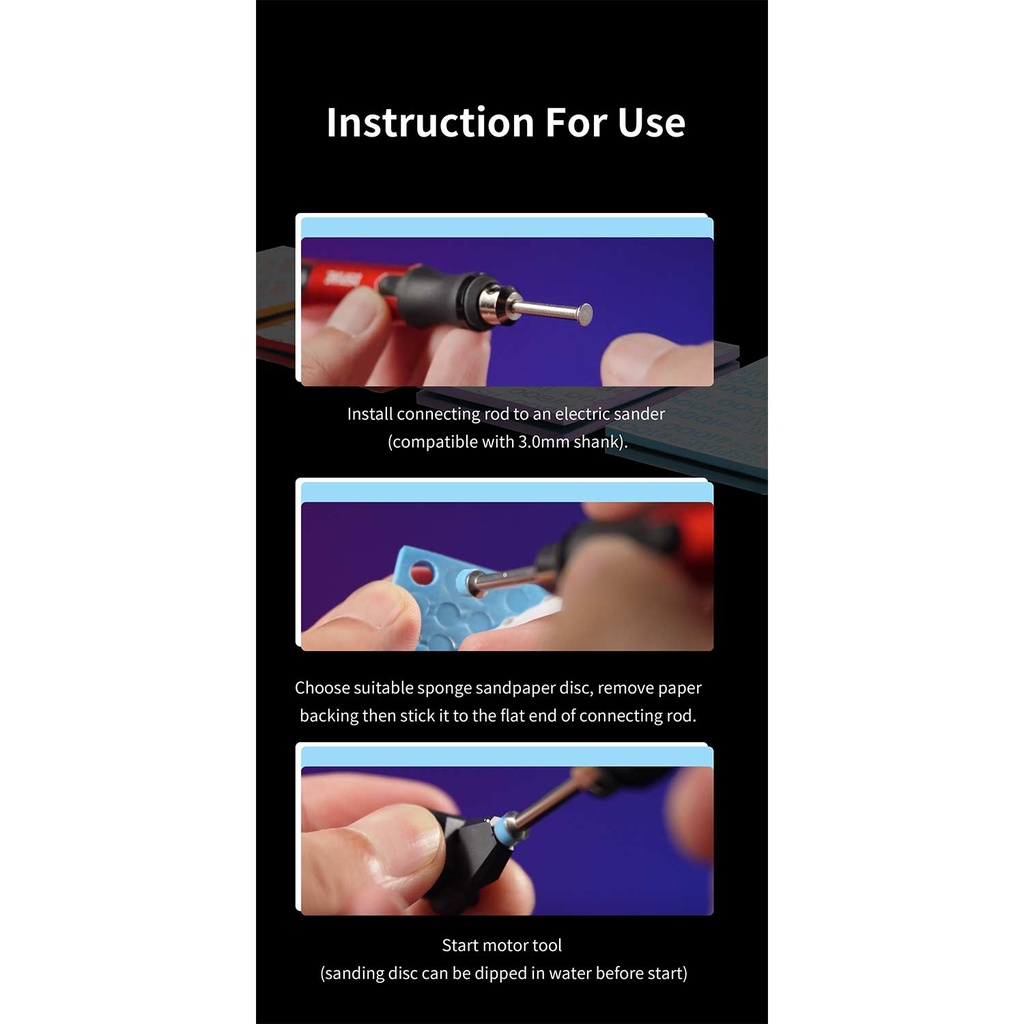 DSPIAE SS-C01 Self Adhesive Sponge Sanding Disc (5mm) Image_7