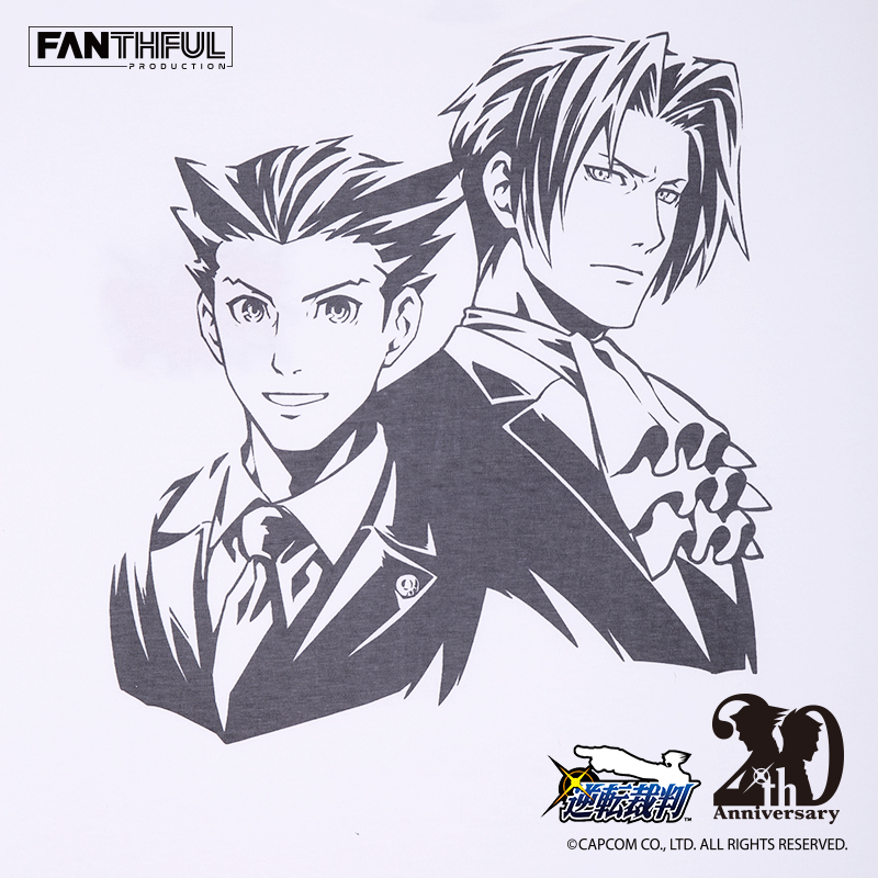 FANTHFUL Ace Attorney Series T-shirt (S) White Image_6