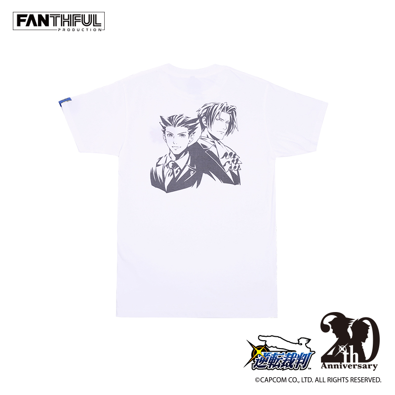FANTHFUL Ace Attorney Series T-shirt (M) White Image_3