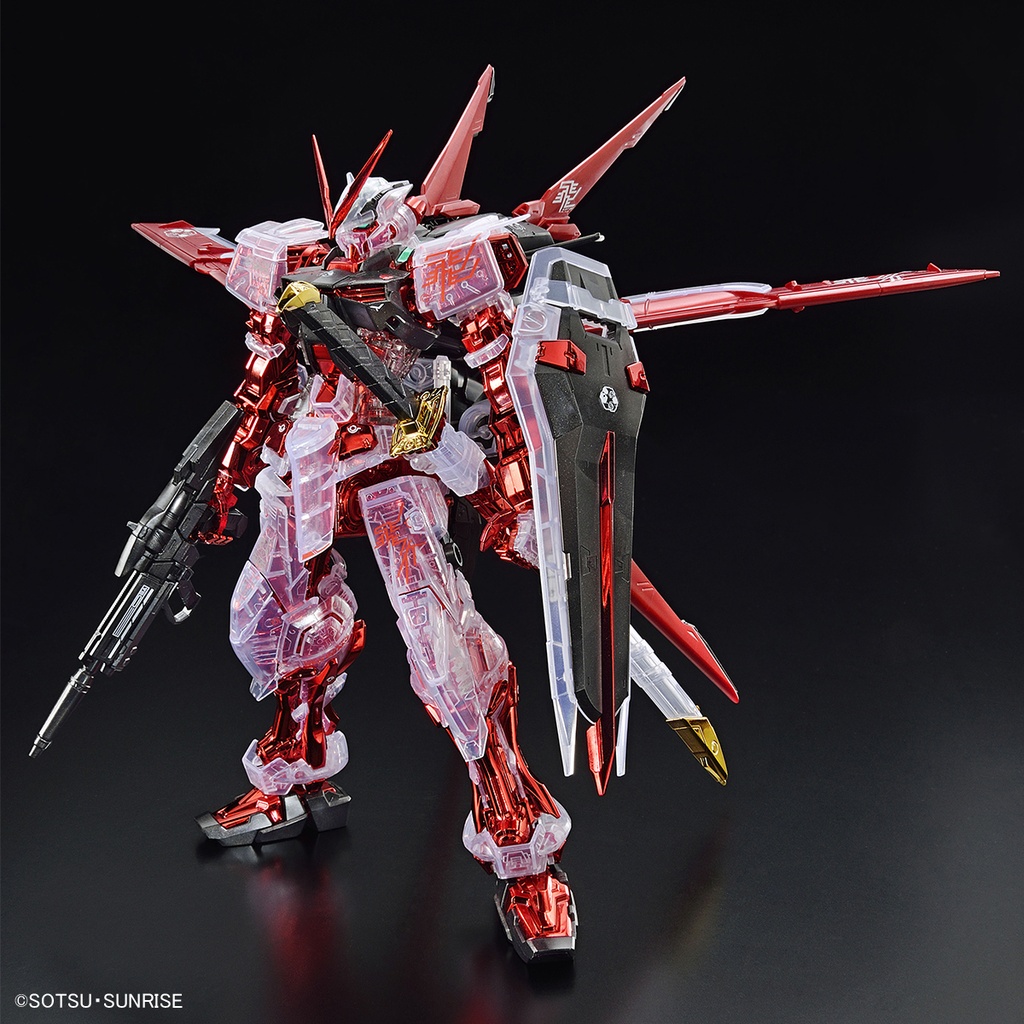 MG The Gundam Base Limited Gundam Astray Red Frame Flight Unit Plating Frame/Clear Color (P Bandai) Image_2