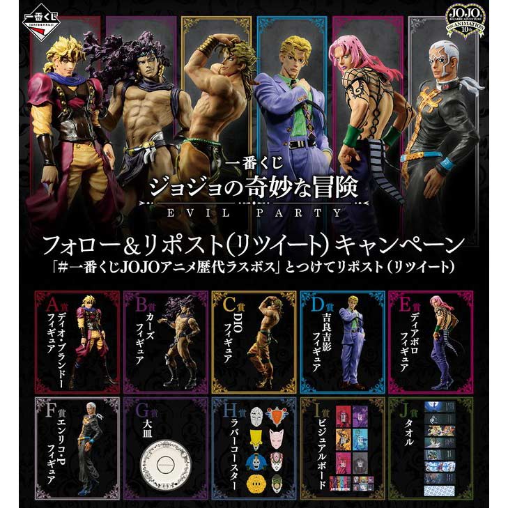 Ichiban Kuji - JoJo's Bizarre Adventure - Evil Party (Full ctn of 80 tickets) Image_2