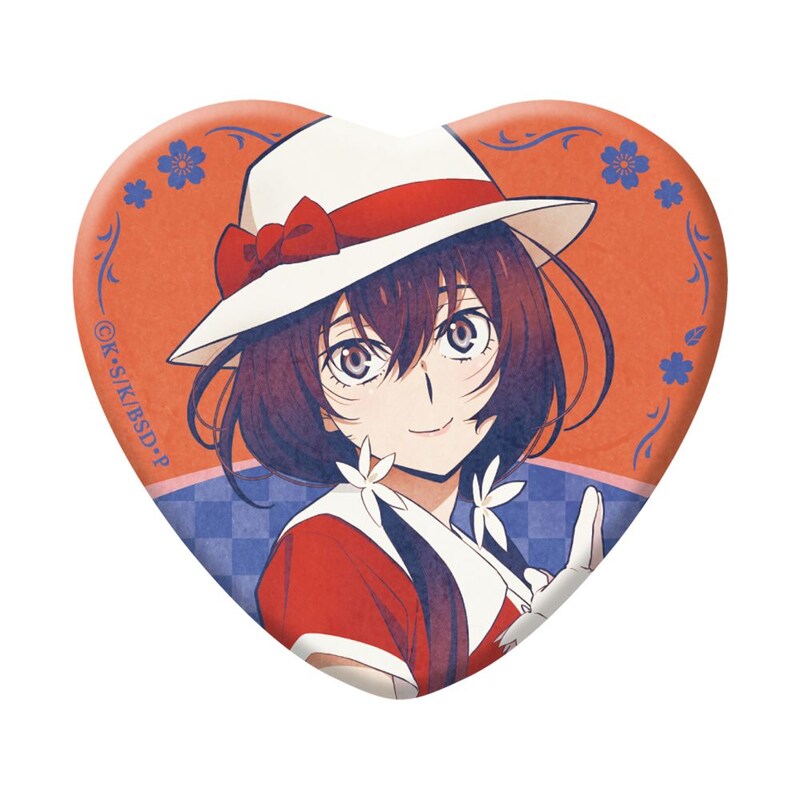 (PO) Bungo Stray Dogs Original Illustration Heart Can Badge modern fashion [BOX] Image_10