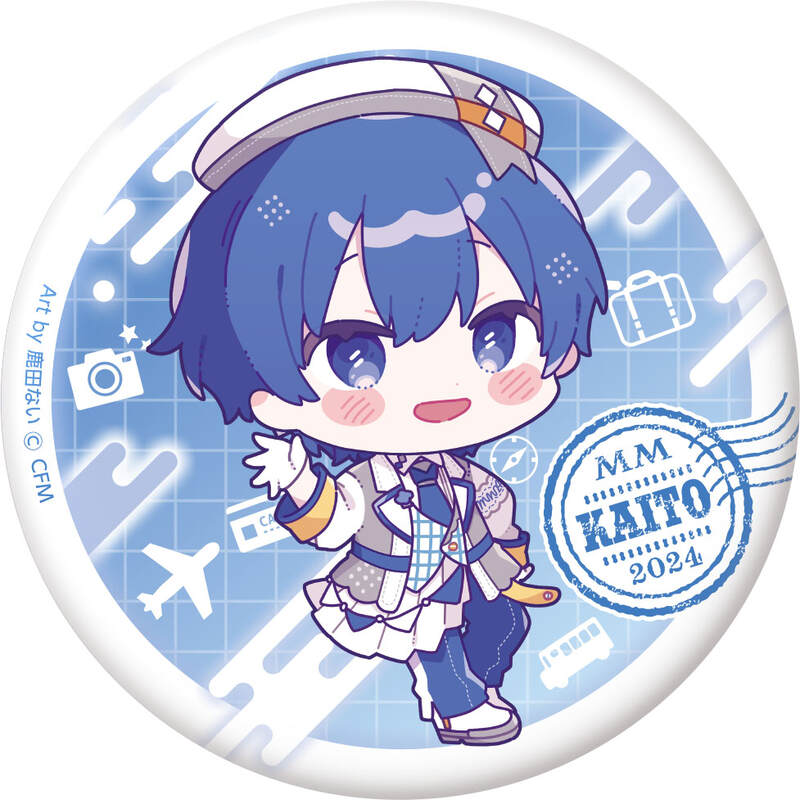(PO) Hatsune Miku Magical Mirai 2024 Punipuni Can Badge KAITO Shikata Nai Ver. Image_1