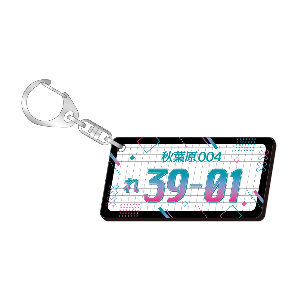 (PO) Racing Miku 2025 Ver. Number Plate Style Key Chain Image_3