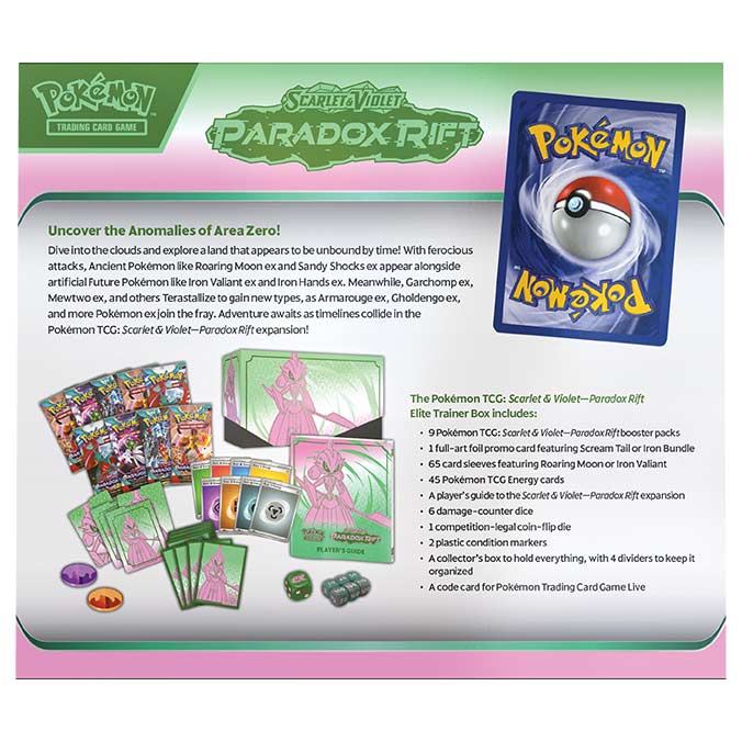 Pokemon TCG: Scarlet and Violet SV04 Paradox Rift Elite Trainer Box ETB Image_6
