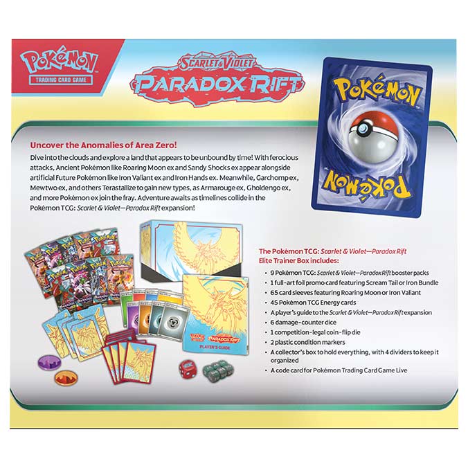 Pokemon TCG: Scarlet and Violet SV04 Paradox Rift Elite Trainer Box ETB Image_7