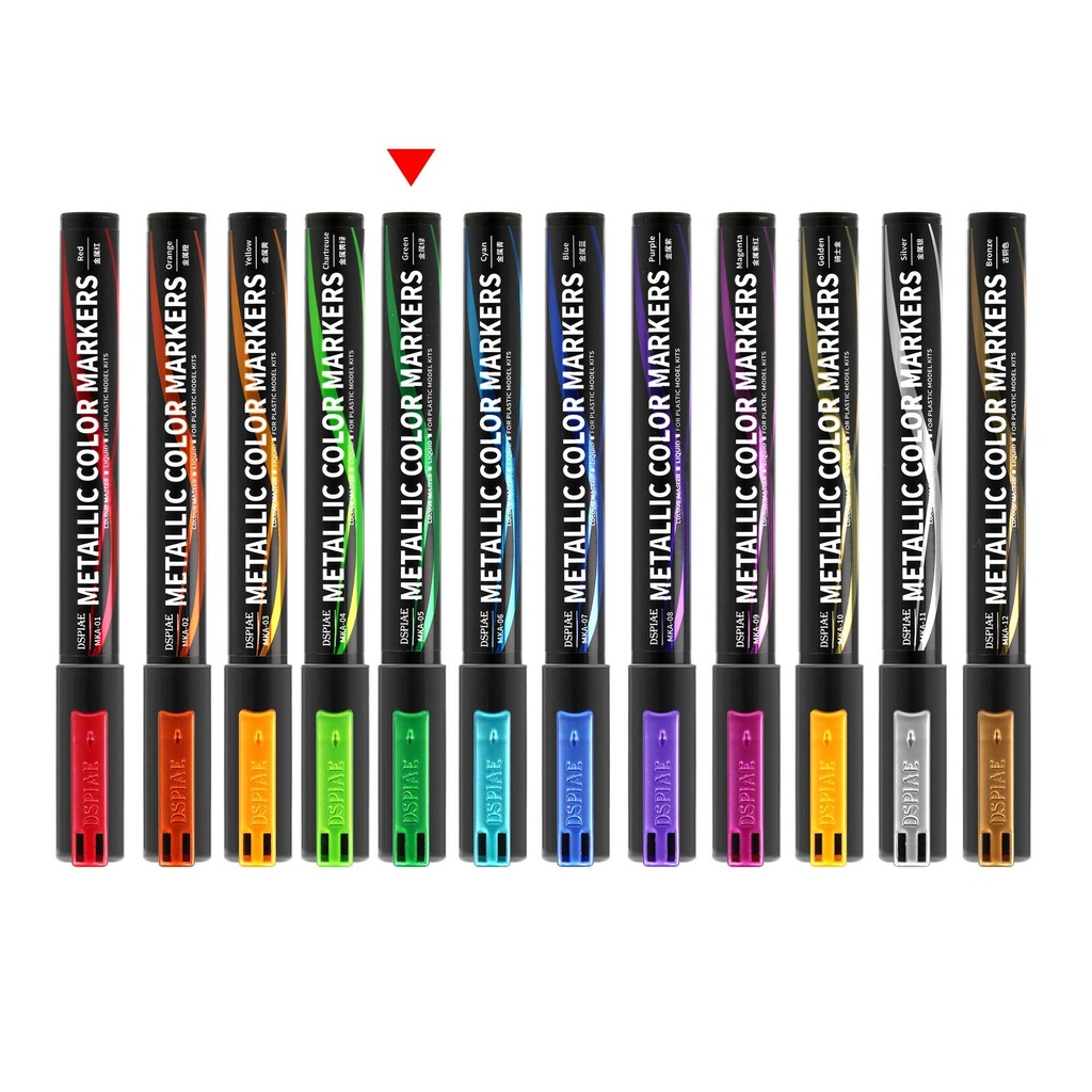 Dspiae Soft Tipped Metallic Color Markers MKA 05 Metallic Green Image_1