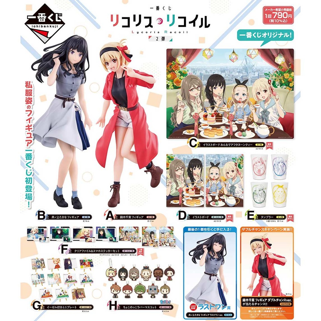 Ichiban Kuji - Lycoris Recoil The Second (Full ctn of 80 tickets) Image_2