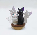 Studio Ghibli Yurayura Roly-Poly YR-14 Kiki's Delivery Service - Jiji & Lily & Cargo Image_2