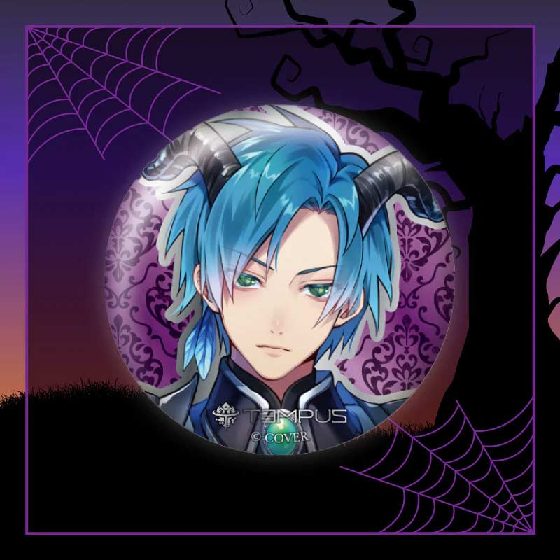 HOLOSTARS English -TEMPUS- Halloween 2023 Metallic Button Badge - The Demon King of the Ice Plane Image_1