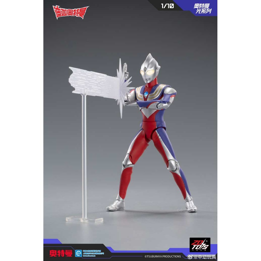 ZD Toys UL-A01 - Ultraman Season Light-up Series 1/10 Scale Ultraman Tiga Multi Type Image_6