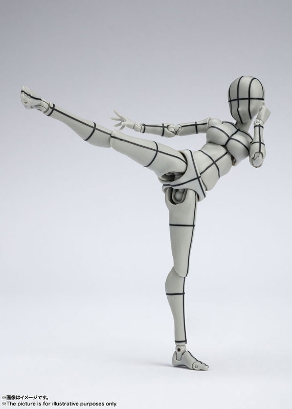 (PO) S.H.Figuarts Body-chan Kentaro Yabuki Edition Wire Frame (Gray Color Ver.) (Re-issue) Image_6