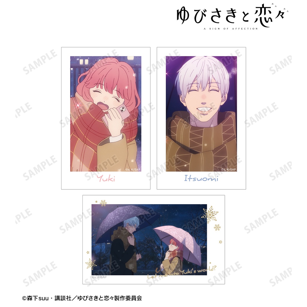 (PO) A Sign of Affection Instant Camera Style Illustration Card 3 Set Image_2