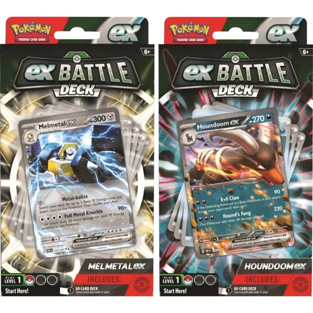 Pokemon TCG Trading Card Game EX Battle Decks: Houndoom Ex / Melmetal Ex Image_1