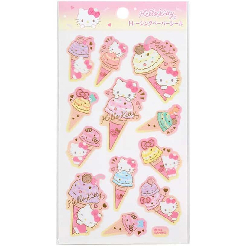 Sanrio Tracing Paper Sticker (Ice Party) Hello Kitty Image_1