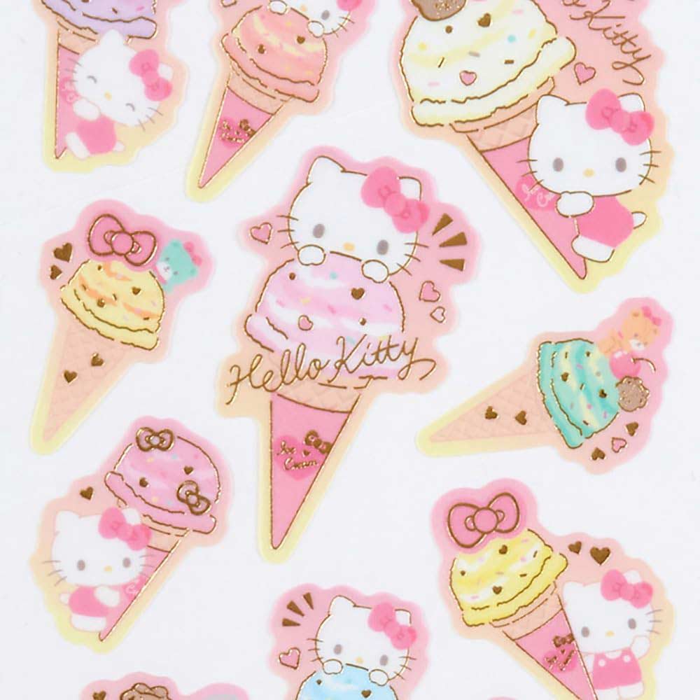 Sanrio Tracing Paper Sticker (Ice Party) Hello Kitty Image_3