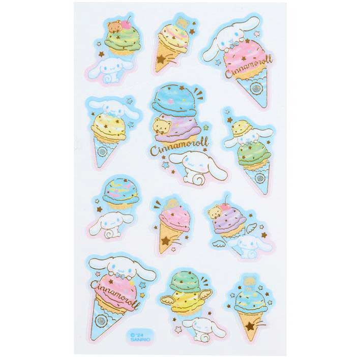 Sanrio Tracing Paper Sticker (Ice Party) Cinnamoroll Image_2