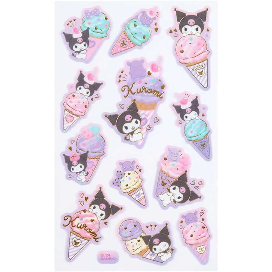Sanrio Tracing Paper Sticker (Ice Party) Kuromi Image_2