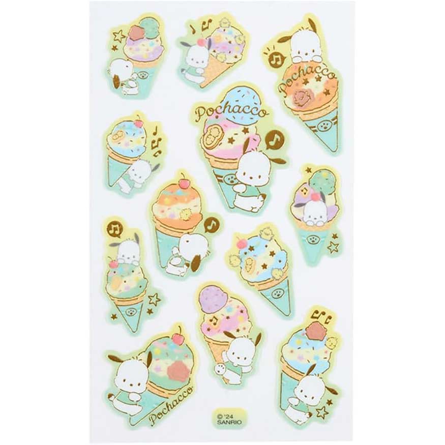 Sanrio Tracing Paper Sticker (Ice Party) Pochacco Image_2