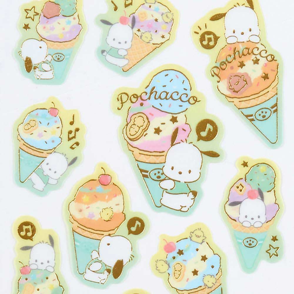 Sanrio Tracing Paper Sticker (Ice Party) Pochacco Image_3