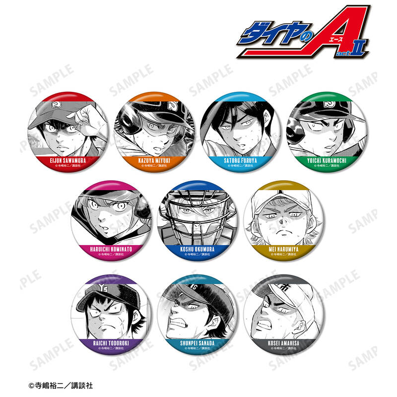 (PO) Ace of Diamond act II Trading Original Frame Can Badge [BOX] Image_2