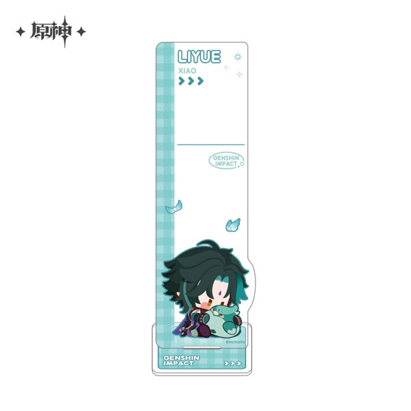 Genshin Impact Chibi Character Sticky Pad Acrylic Stand Xiao Image_1