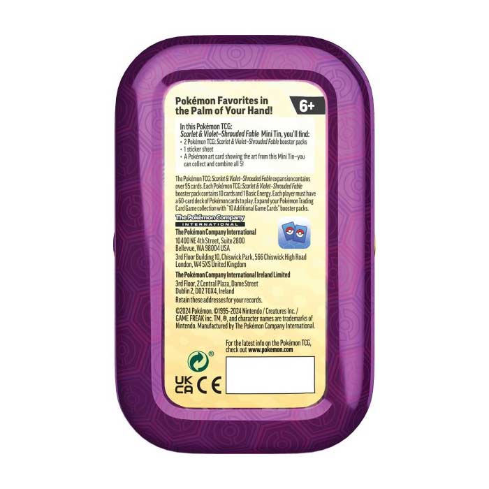 Pokemon TCG: Scarlet and Violet SV6.5 Shrouded Fable Mini Tin Assorted Image_8