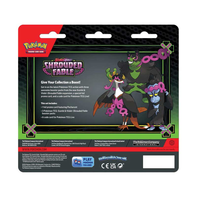 Pokemon TCG: Scarlet and Violet SV6.5 Shrouded Fable 3-Pack Blister Image_2