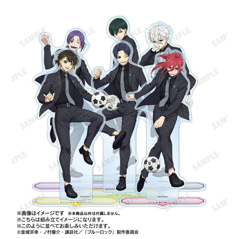 (PO) Blue Lock Original Illustration Bachira Meguru Suit Model Ver. Big Acrylic Stand Image_5