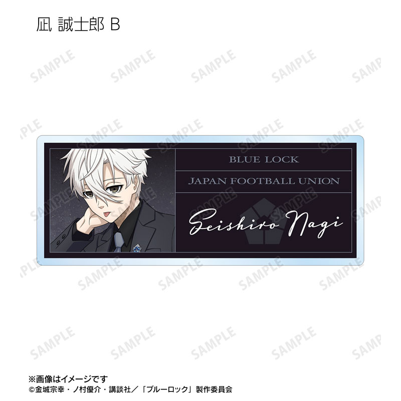 (PO) Blue Lock Original Illustration Suit Model Ver. Trading Acrylic Name Plate [BOX] Image_12