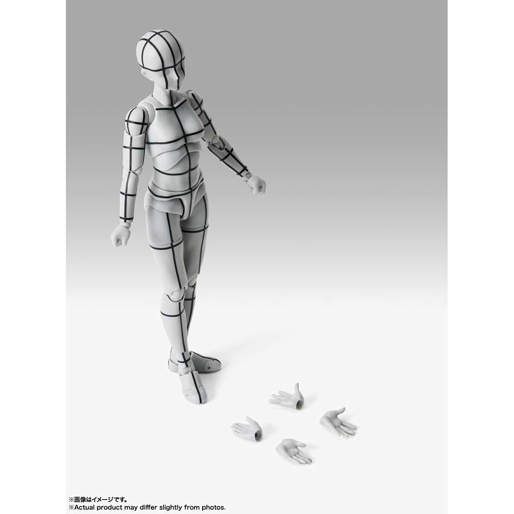 (PO) S.H.Figuarts Body-chan -Sports- Edition -Wire Frame- (Gray Color Ver.) Image_3