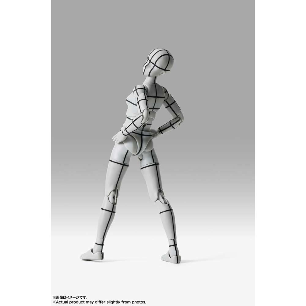 (PO) S.H.Figuarts Body-chan -Sports- Edition -Wire Frame- (Gray Color Ver.) Image_4