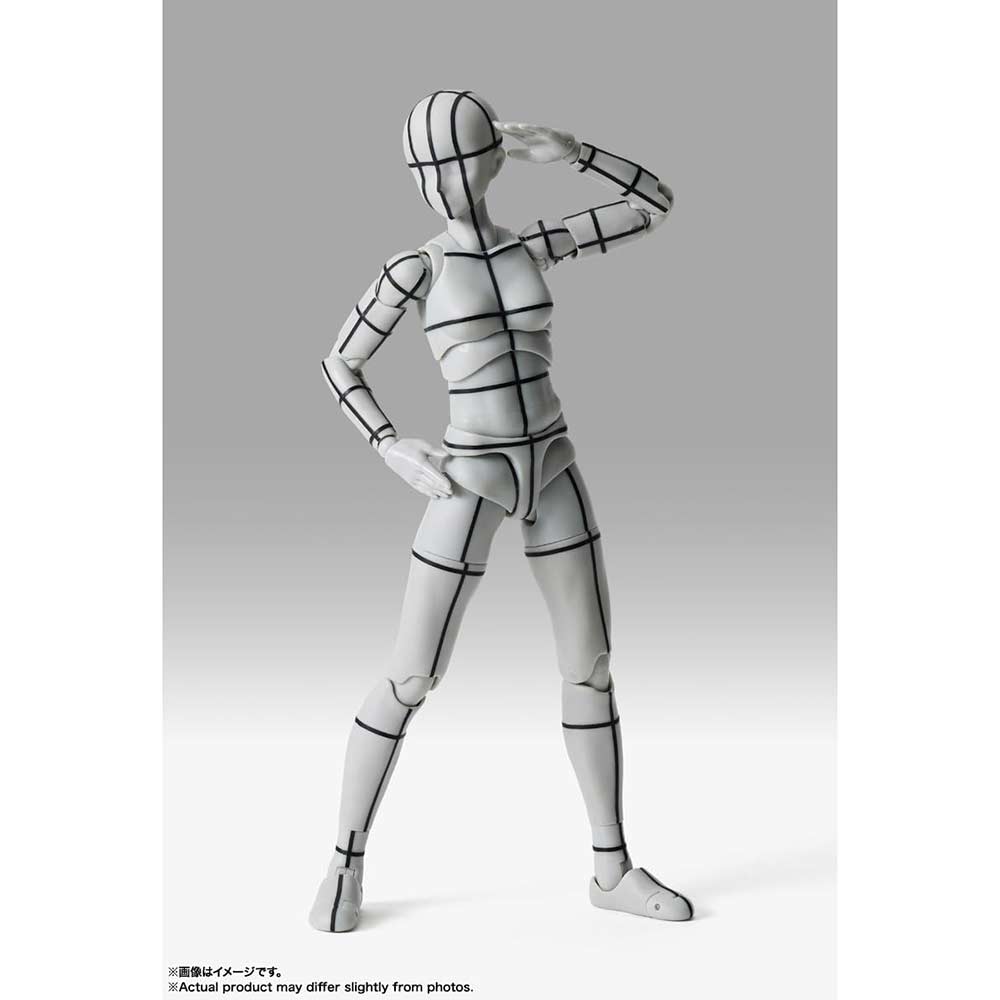 (PO) S.H.Figuarts Body-chan -Sports- Edition -Wire Frame- (Gray Color Ver.) Image_5