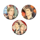 (PO) Twittering Birds Never Fly Kou Yoneda Original Illustration Yashiro & Doumeki Travel Ver. Can Badge 3 Set Image_2