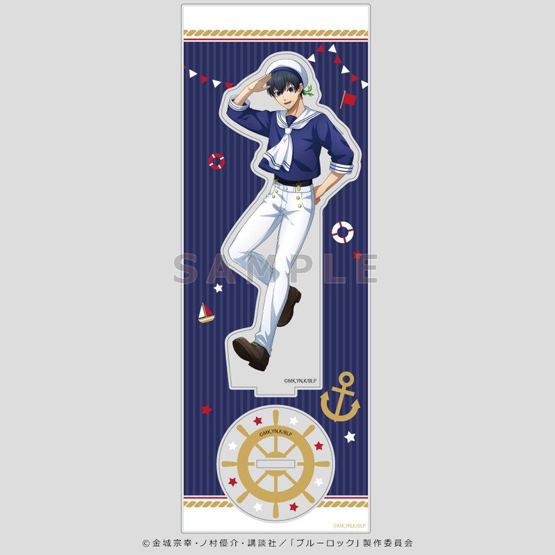(PO) Blue Lock Original Illustration Acrylic Stand Isagi Yoichi Marine Look Image_2