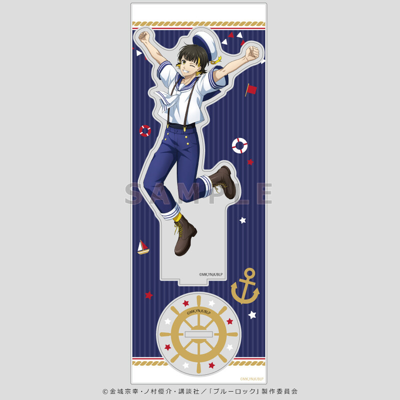 (PO) Blue Lock Original Illustration Acrylic Stand Bachira Meguru Marine Look Image_2