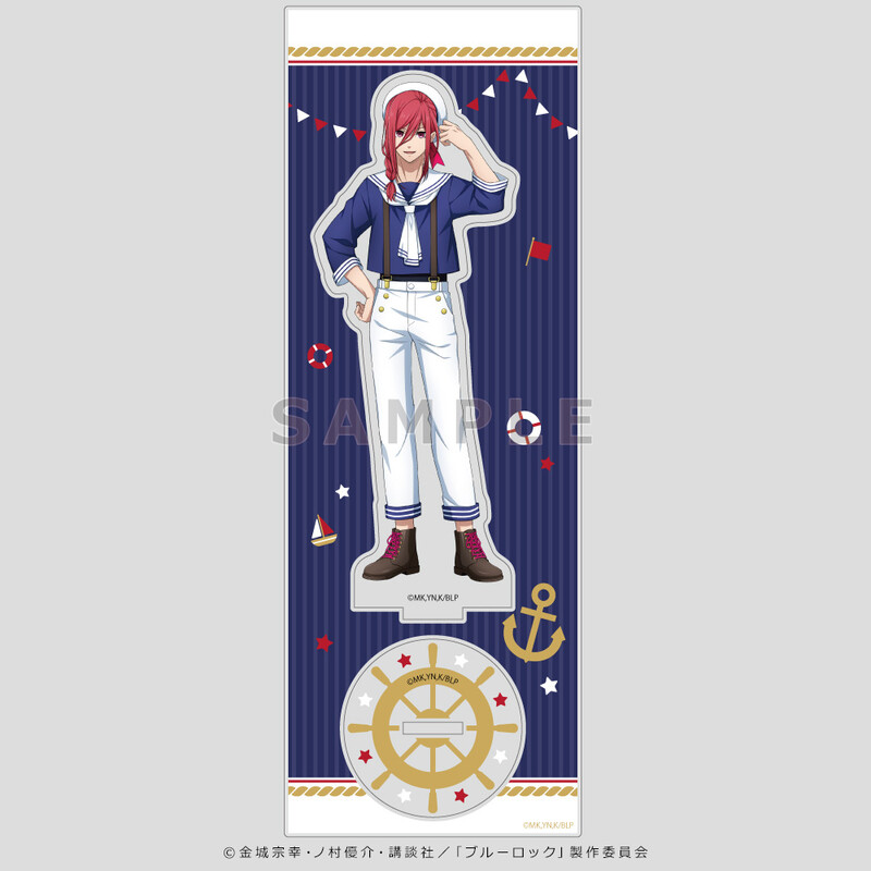 (PO) Blue Lock Original Illustration Acrylic Stand Chigiri Hyoma Marine Look Image_2