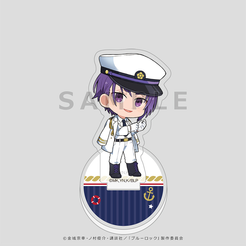 (PO) Blue Lock Acrylic Memo Stand Mikage Reo Marine Look Image_2