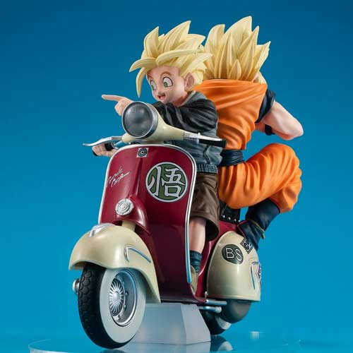 (PO) Desktop Real McCoy EX Dragonball Z - Super Saiyan Son Goku & Super Saiyan Son Gohan & Bike Image_1