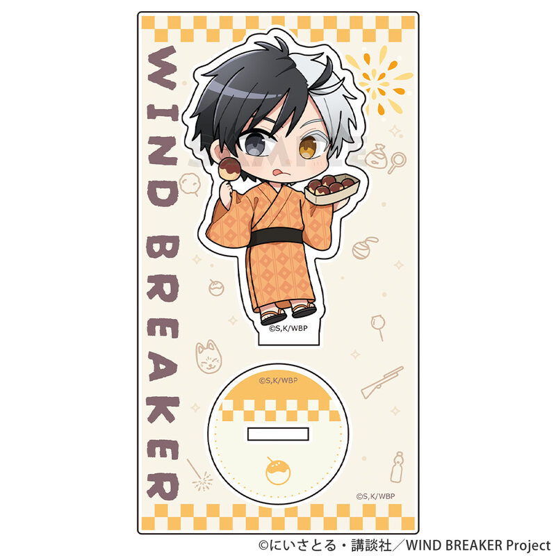 (PO) Wind Breaker Acrylic Stand Sakura Haruka / Yukata Image_1