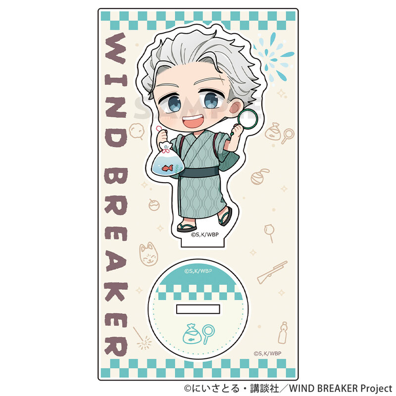 (PO) Wind Breaker Acrylic Stand Umemiya Hajime / Yukata Image_1
