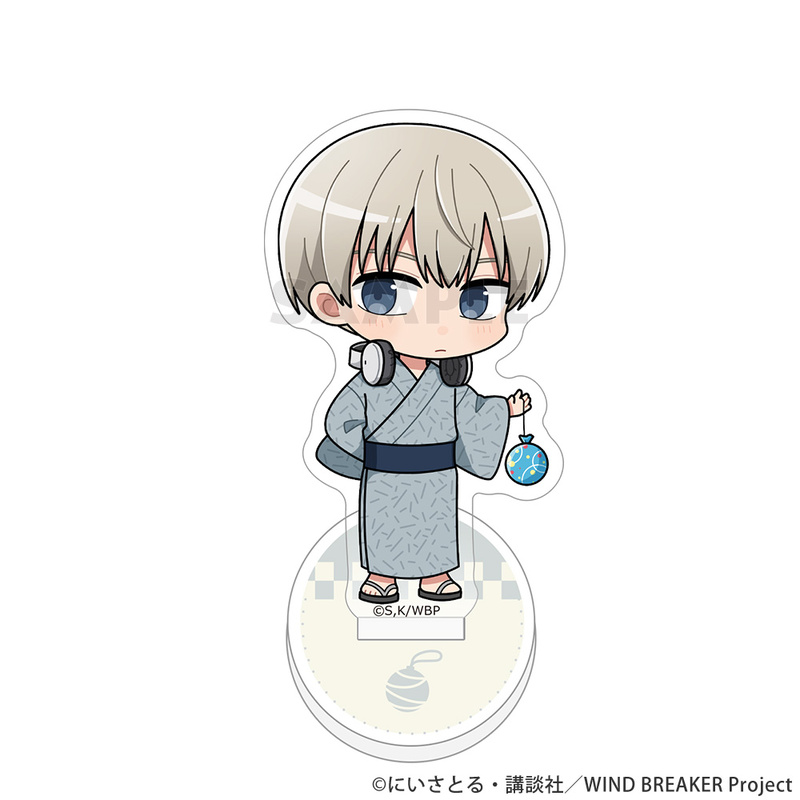 (PO) Wind Breaker Acrylic Stand Kaji Ren / Yukata Image_2