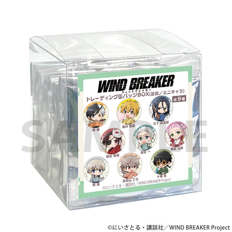 (PO) Wind Breaker Can Badge Yukata / Mini Character [BOX] Image_2