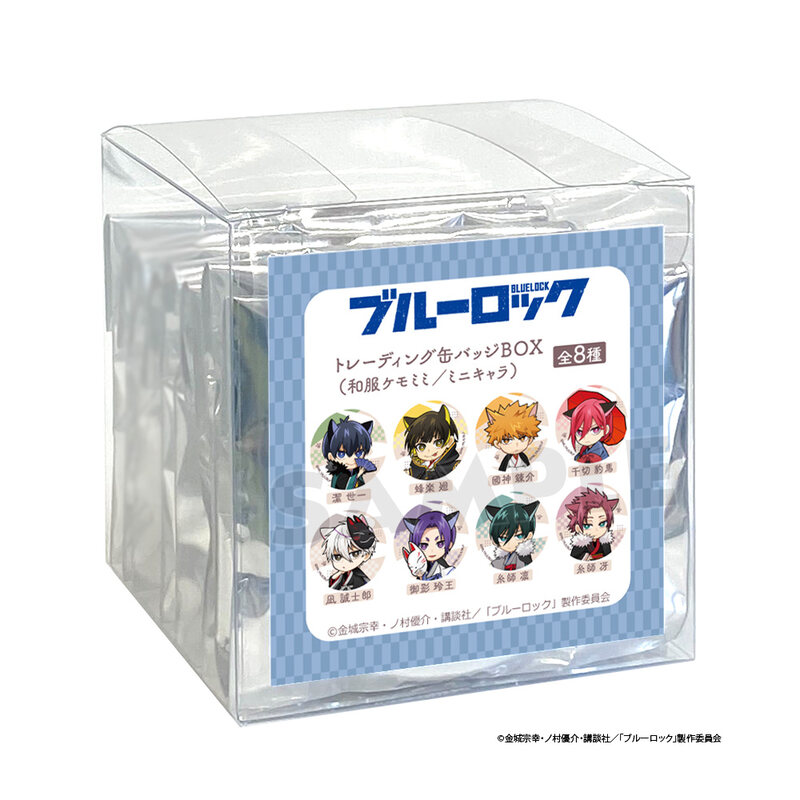 (PO) Blue Lock Trading Can Badge Kimono Kemomimi / Mini Character [BOX] Image_2